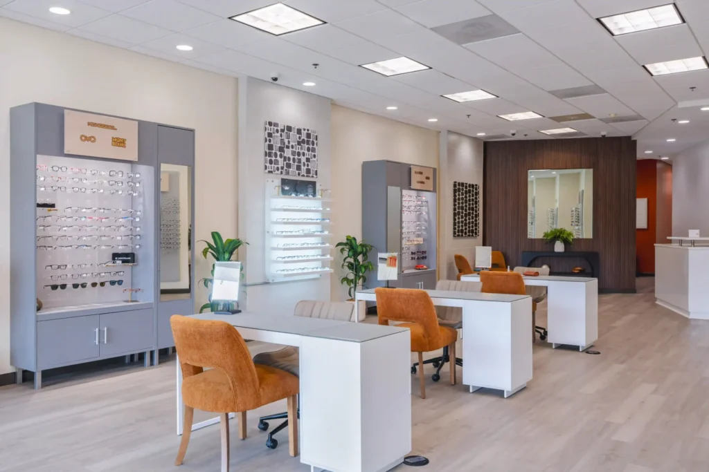 Optical floor at Solaire Vision in Herndon, Virginia