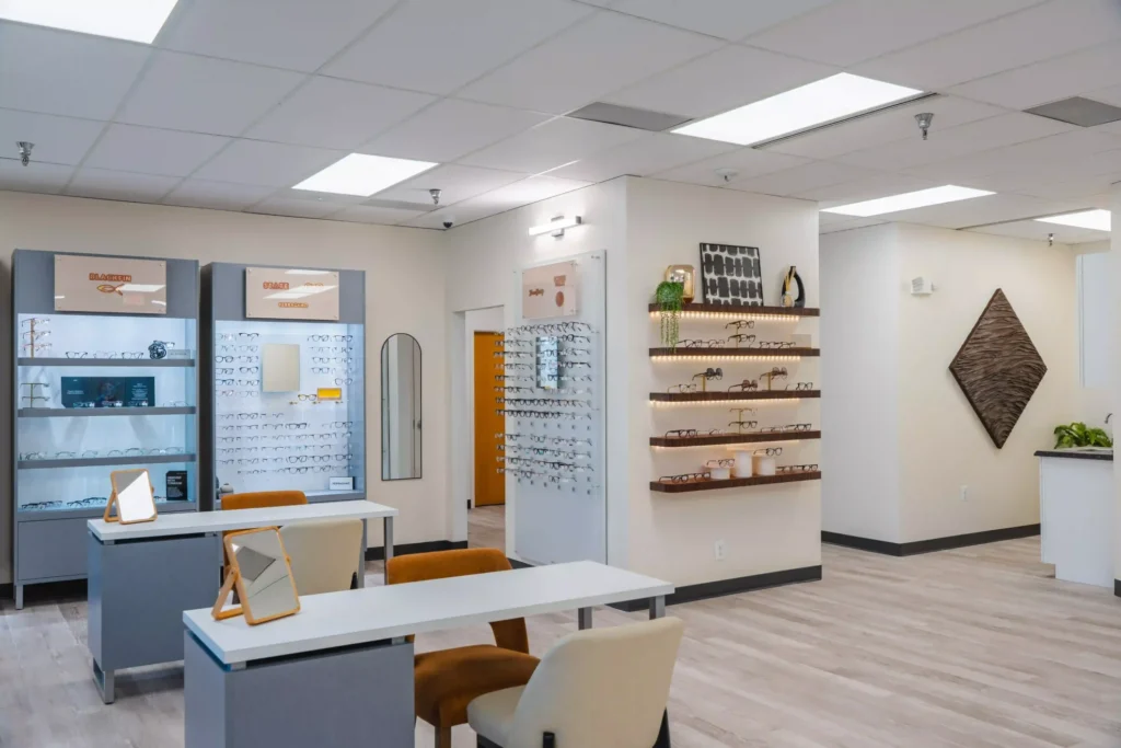 Optical floor at Solaire Vision in Oakton, Virginia